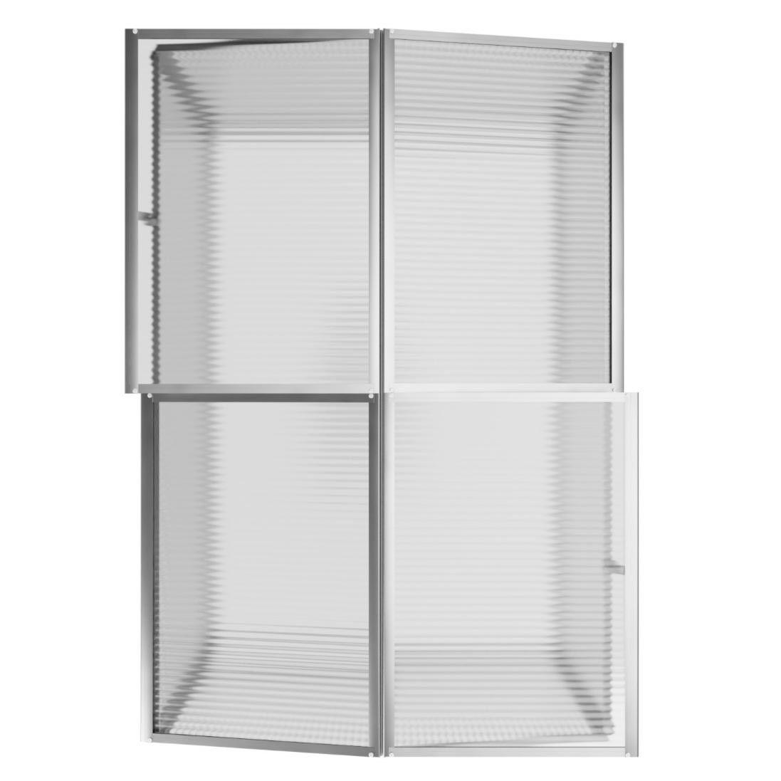 Mini Gewächshaus Frühbeet Aluminium Polycarbonat Balkon Garten