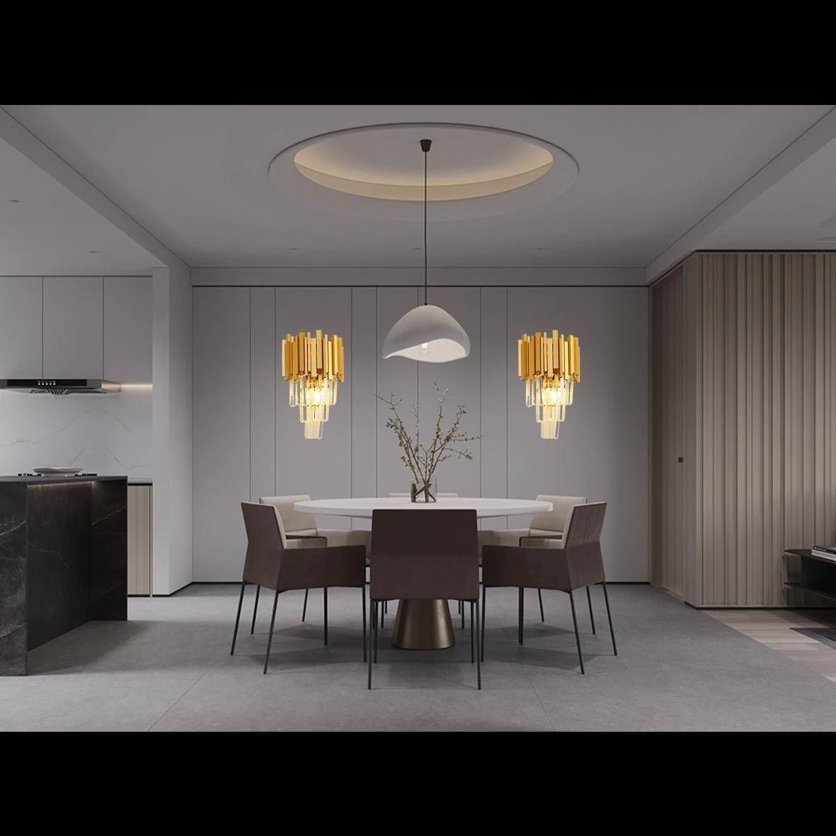 Kristall Wandleuchte Gold LED 40W Modern