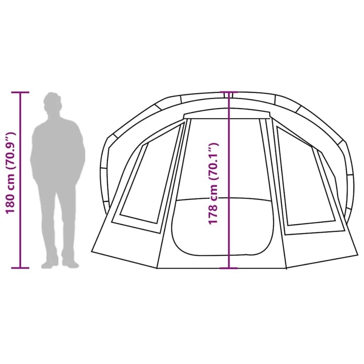 5 Personen Zelt Angelzelt Campingzelt Outdoor Wasserdicht