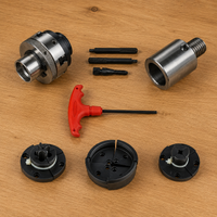 Mini 4 Backenfutter Set selbstzentrierend 0-69mm M33 Adapter Drechseln