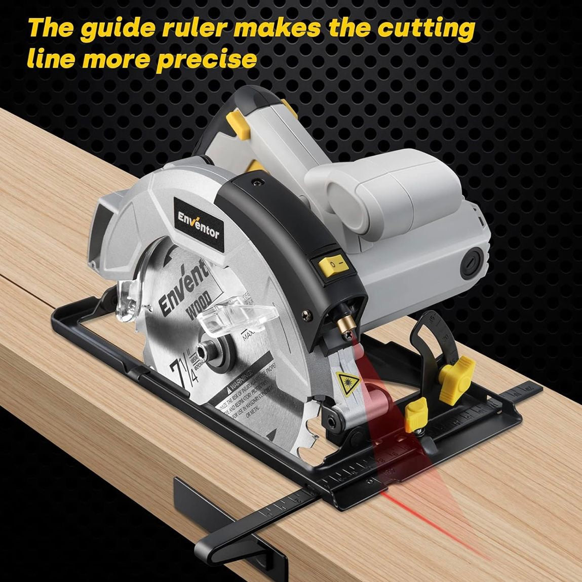 Handkreissäge 1200W Laserführung 185mm 2 Sägeblätter Kreissäge