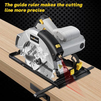 Handkreissäge 1200W Laserführung 185mm 2 Sägeblätter Kreissäge
