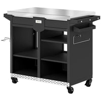 Grillwagen Grilltisch Arbeitsfläche Schrank Grill Outdoor