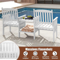 Gartenbankset Gartentisch Terrassenbank Balkonbank Set
