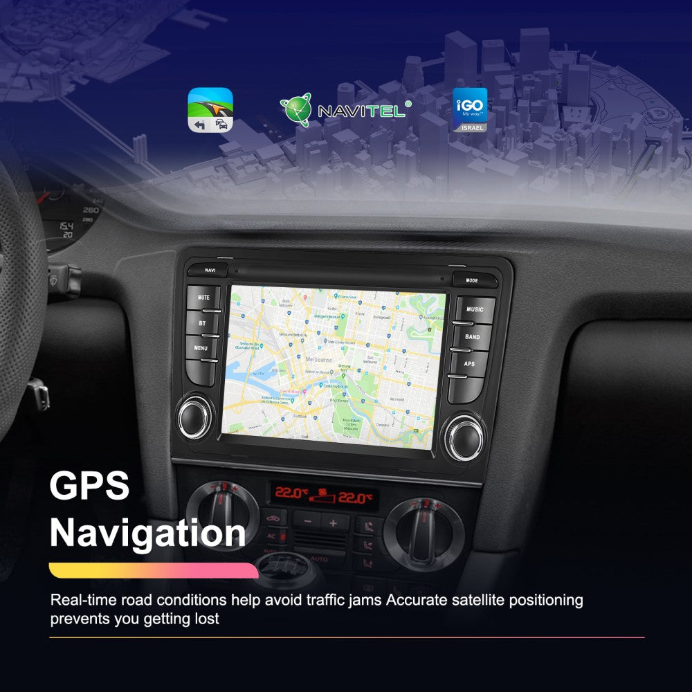Autoradio Android 15 GPS Navi WIFI Bluetooth Carplay 7 Zoll 64GB