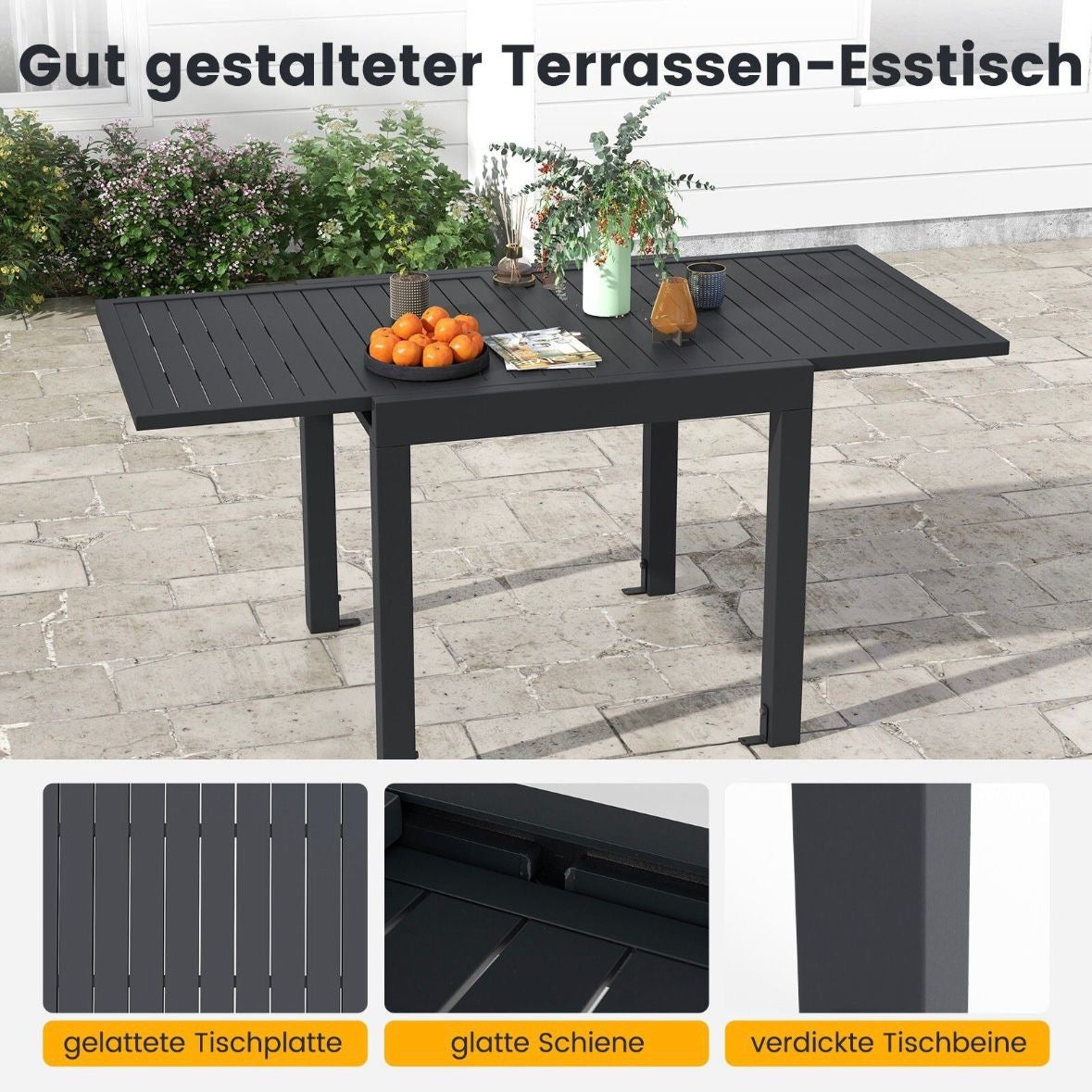 Gartentisch Aluminium
Terrassentisch