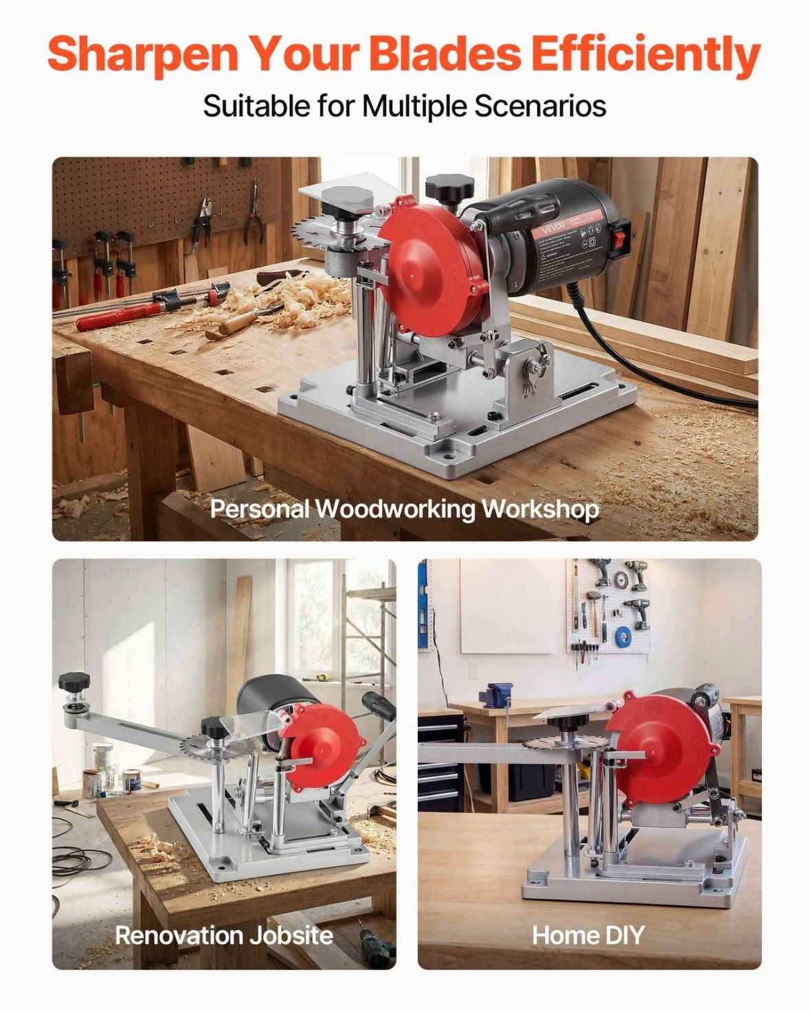 Sägeblattschärfgerät Kreissägeblattschleifer 140W 5700 U/min