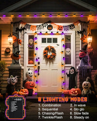 Halloween Lichterkette Kürbis Deko Außenbeleuchtung Beleuchtung