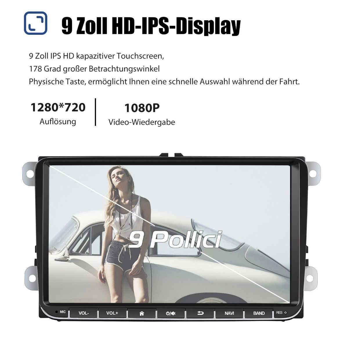 Android 14 Carplay Autoradio GPS NAVI RDS Für VW GOLF 5 6 Touran EOS