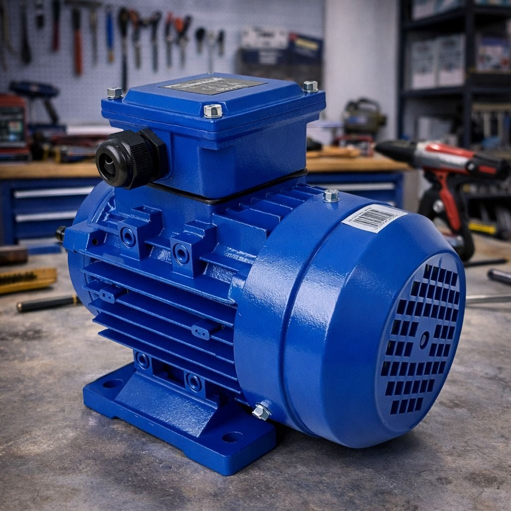 Elektromotor 230V 1,5kW 1400U/min Einphasen Asynchronmotor Kondensator IP44