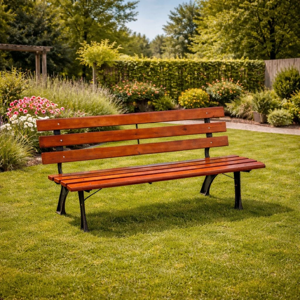 Parkbank Gartenbank Sitzbank Bank Vollholz Garten Holzbank