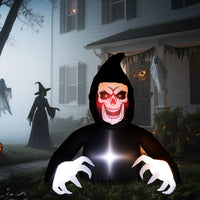 Halloween Aufblasbare Dekoration Sensenmann LED Beleuchtung Gebläse