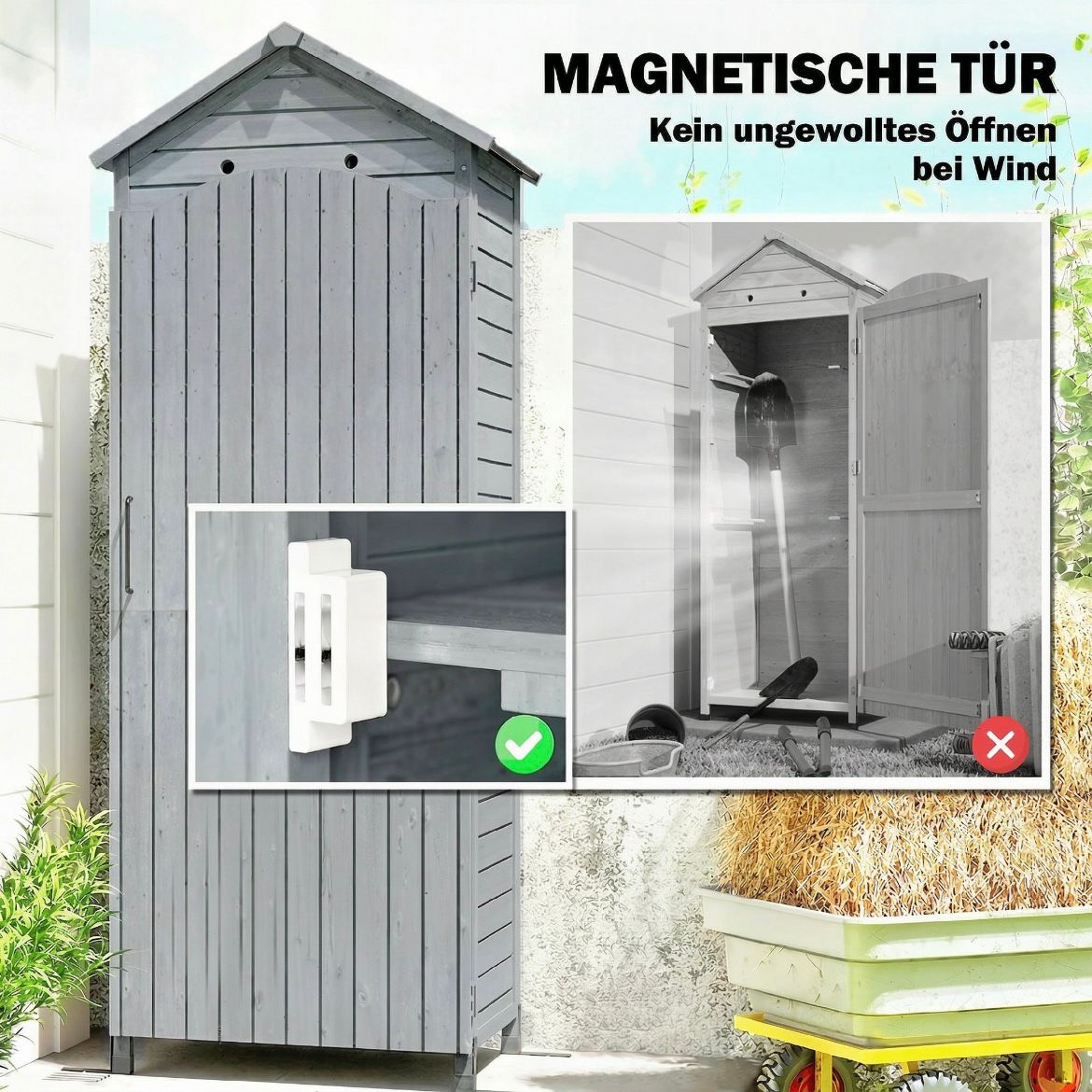 Gartenschrank Aufbewahrung Geräteschuppen Verstellbar Ablage
Garten