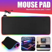 Gaming Mauspad Mousepad LED RGB Matte Pad PC Computer