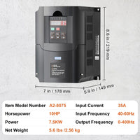 Frequenzumrichter VFD 7,5kW 220V 3-Phasen Umrichter
