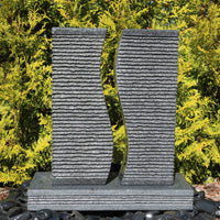 Granit Springbrunnen Wasserspiel LED Beleuchtung Gartenbrunnen