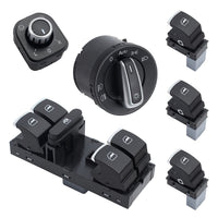 Fensterheber Lichtschalter Spiegelschalter Set 12V ABS Schalter