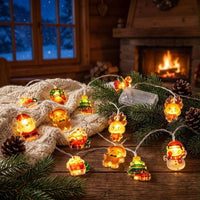 3m LED Lichterkette Weihnachten Figuren Batterie Deko