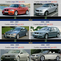 2x Spiegelkappen Außenspiegel für BMW E90 E91 E92 E93 Pre-Facelift