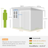 Gartenhaus Gerätehaus Metallhaus Garten Werkzeughaus Garten