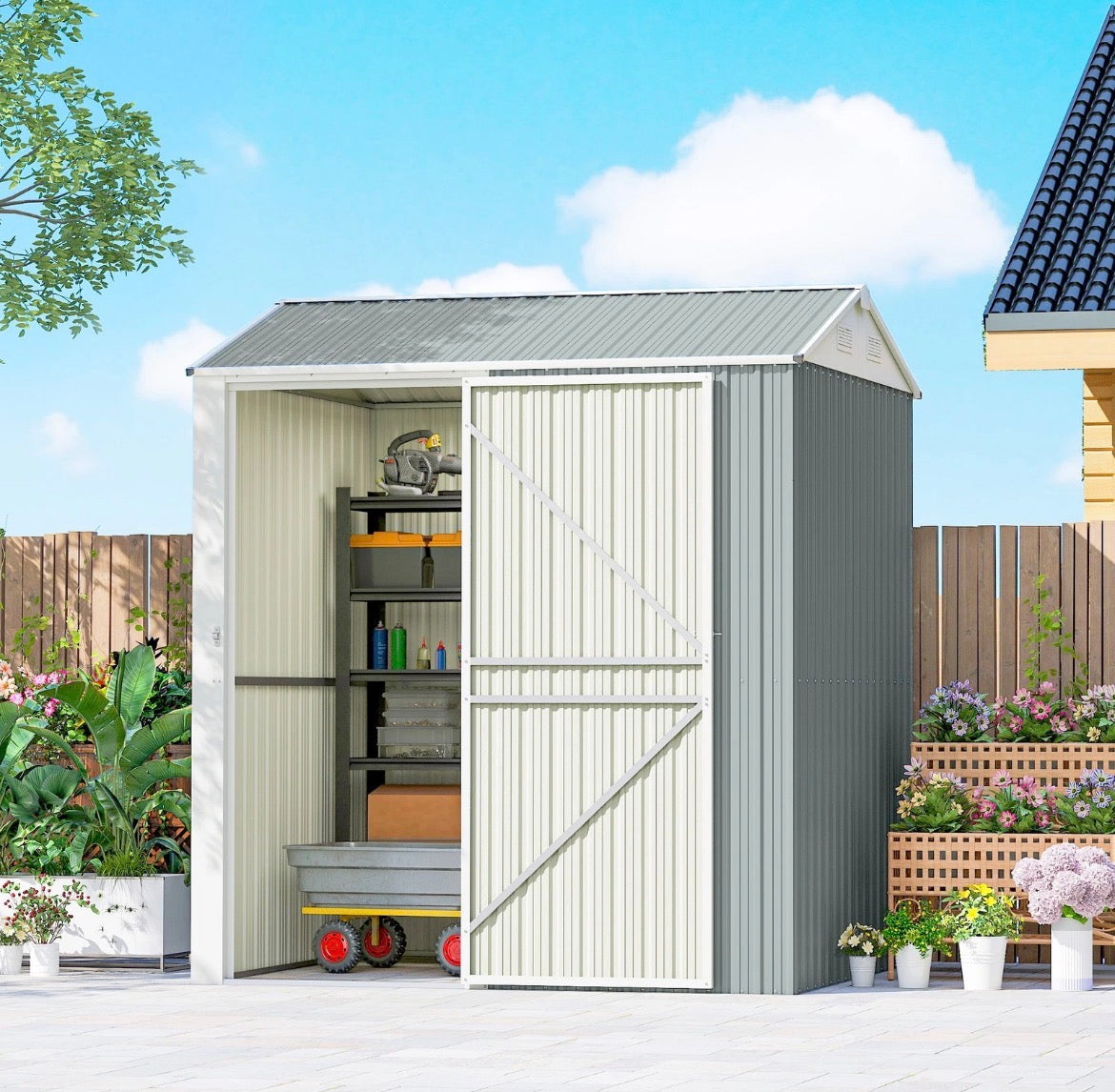 Metall Gerätehaus Geräteschuppen
Gartenhaus Gartenschuppen