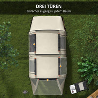 Tunnelzelt Campingzelt für 5 Personen Garten Zelt Campen Outdoor