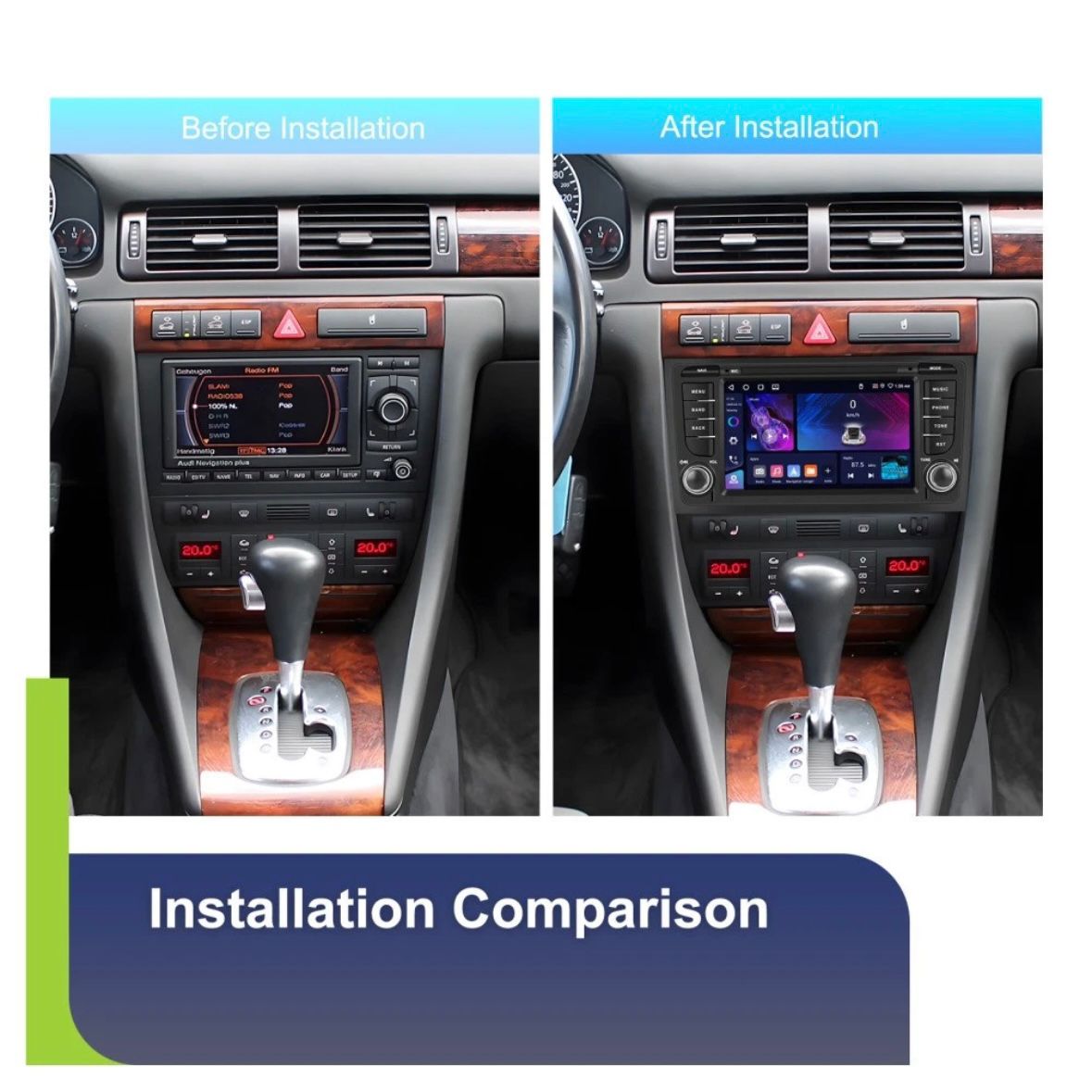 Autoradio für AUDI A6 C5 1997-2004 Android 15 GPS WIFI 4G+64G RDS