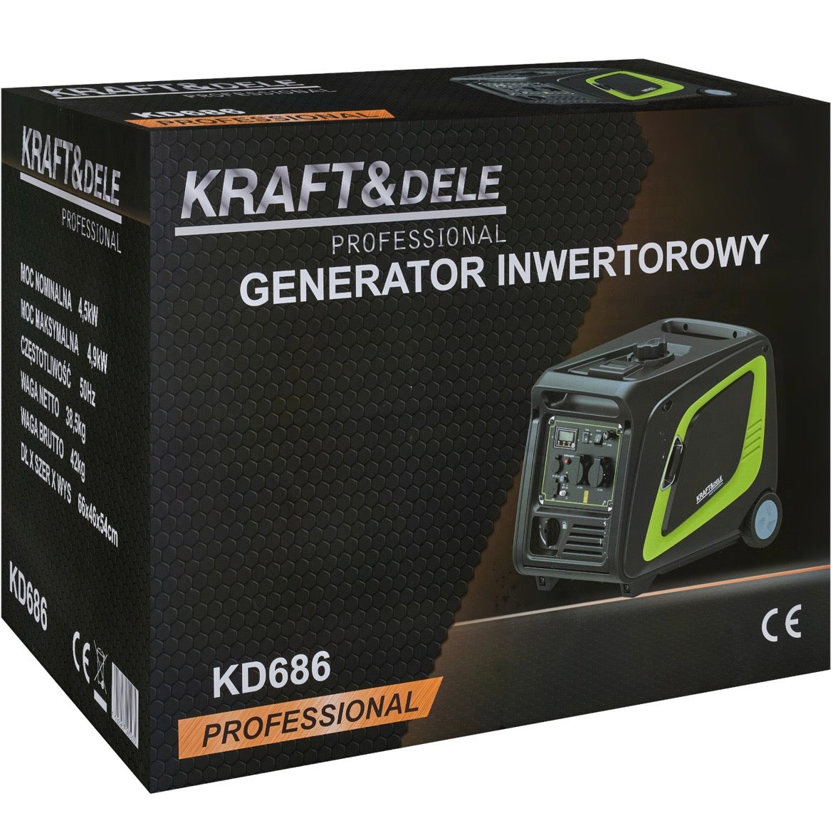 Inverter Stromgenerator 4,9 kW 230V Notstromaggregat Generator
