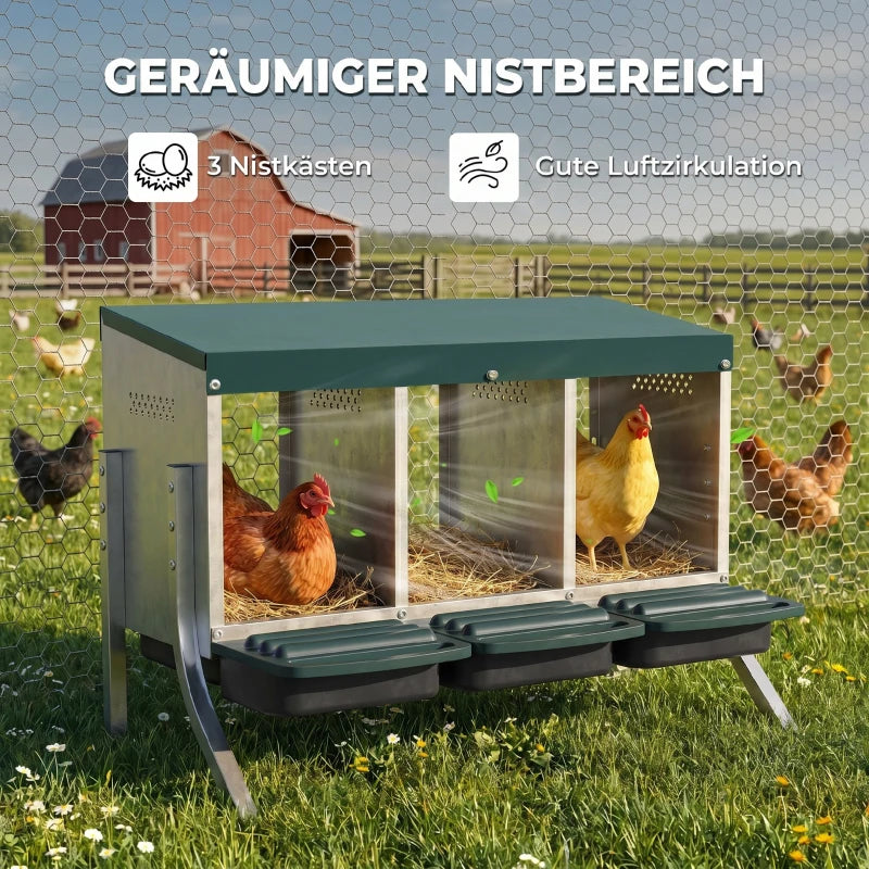 Hühnernest Legenest Hühner Abrollnest Nest Nutztiere Landwirtschaft