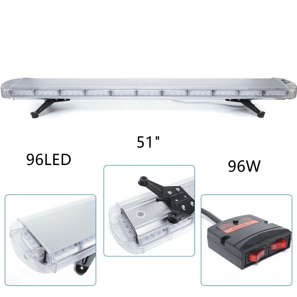 Warnbalken 1310mm für Abschleppwagen 96LED