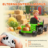 Elektrischer Kinder Traktor Anhänger 
Kinderfahrzeug Elektrotraktor