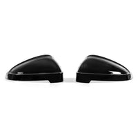 2x Schwarz Spiegelkappen für Audi A4 B9 8W S4 A5 F5 S5 2016-2024