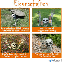 Halloween Skelett Schädel Dekoration Gartendeko