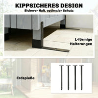 Gartenschrank Aufbewahrung Geräteschuppen Verstellbar Ablage
Garten