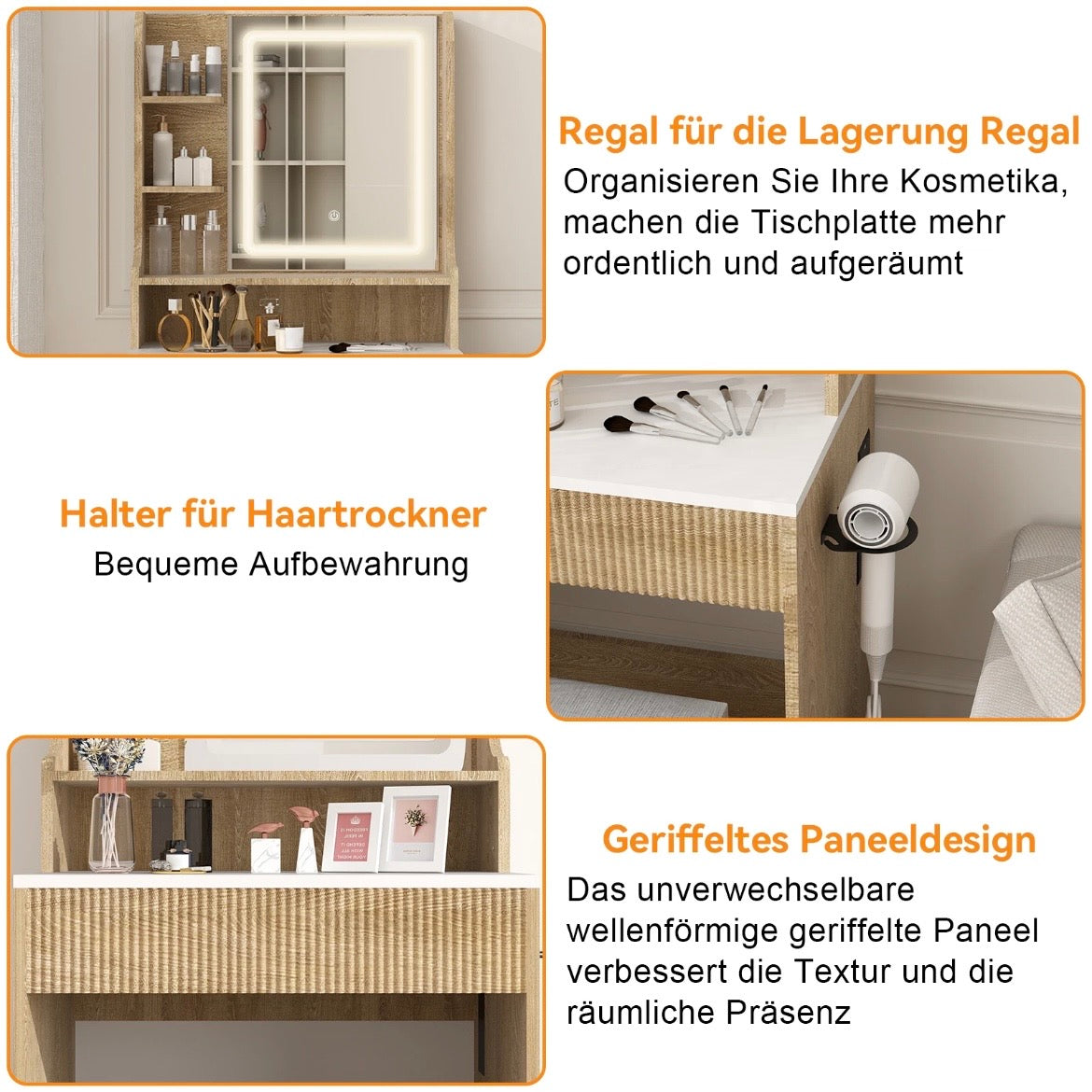 Schminktisch LED Spiegel
Kosmetiktisch Tisch Schlafzimmer