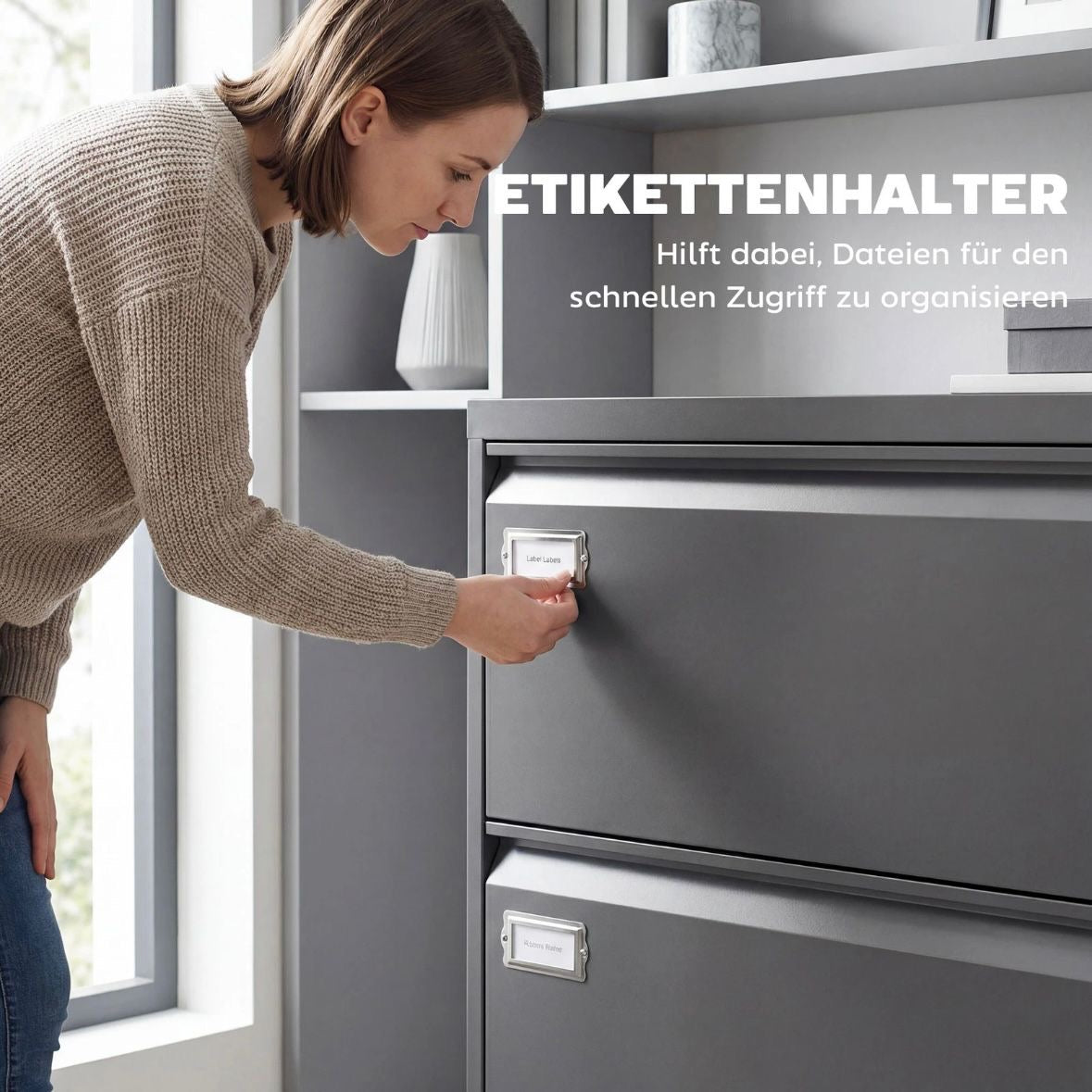 Rollcontainer 2 Schubladen Aktenschrank Schrank Büroschrank