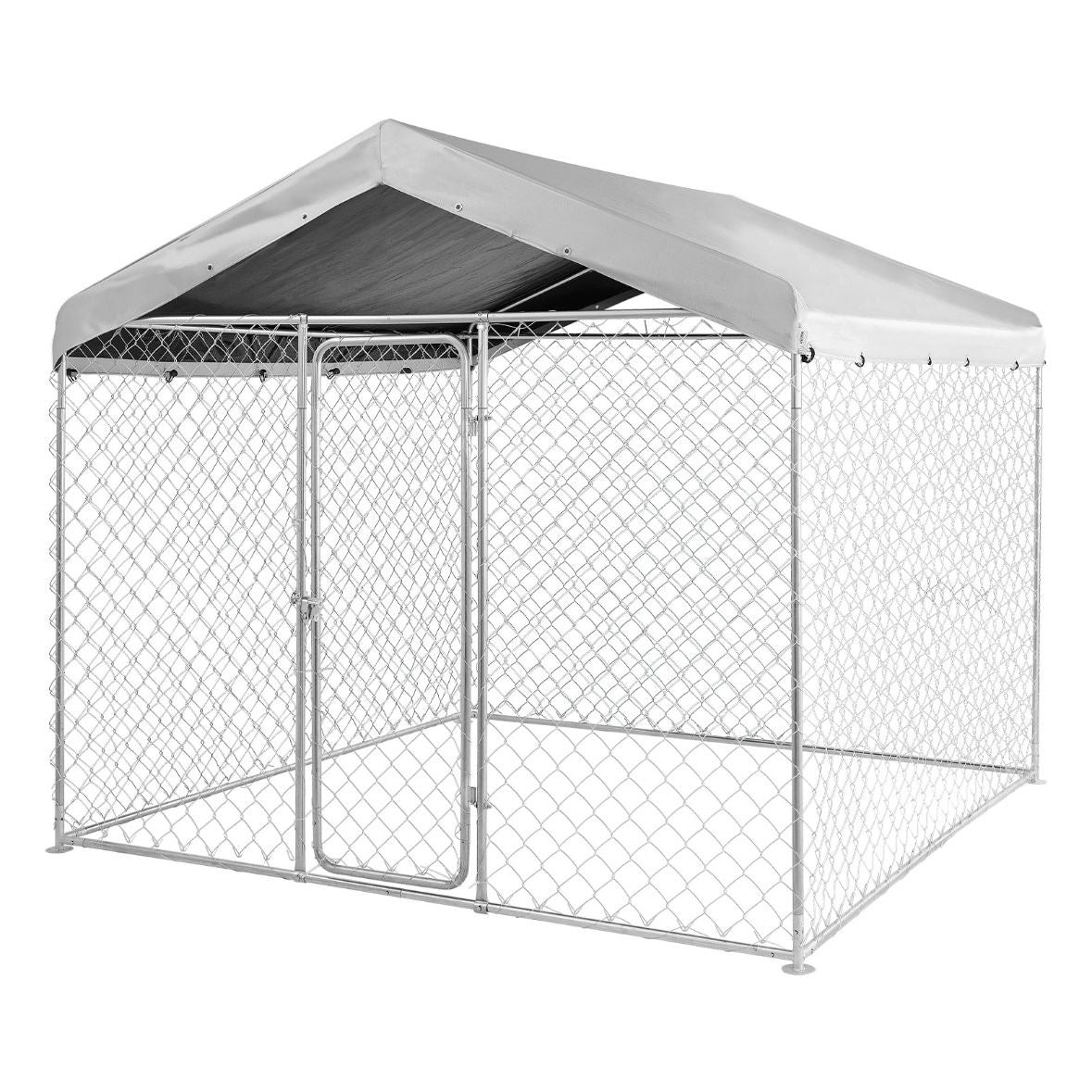 Hundezwinger 2,3x2,3x2,15m Dach Hunde Zwinger Gartenzwinger