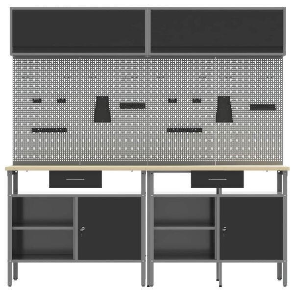 8tlg Werkbank Werkzeugschrank Werktisch Werkschrank