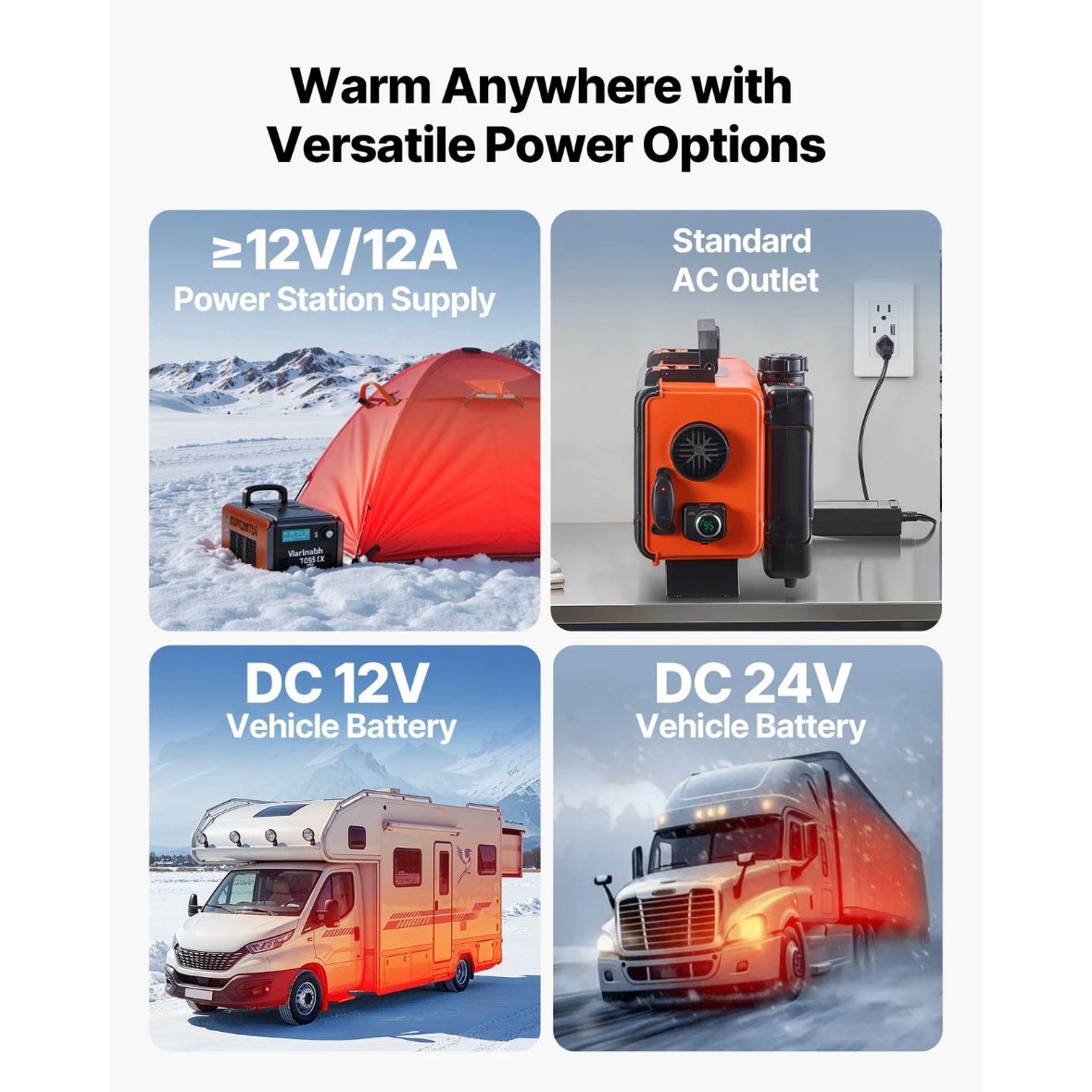 Standheizung 8KW 12V/24V Luftheizung Dieselheizung Lufterhitzer PKW LKW