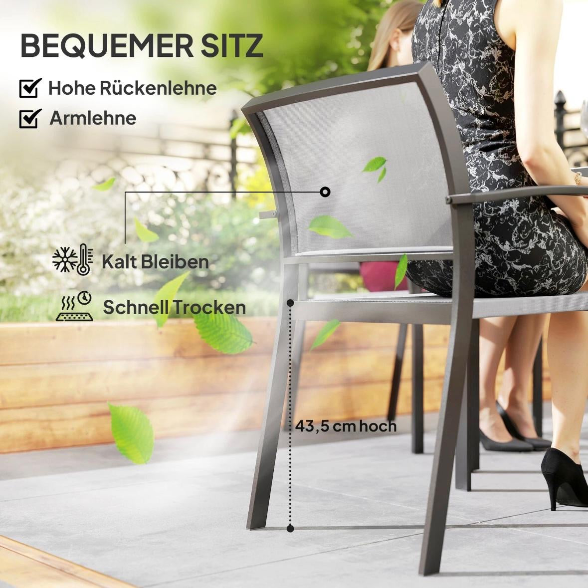 Sitzgruppe 7tlg Essgruppe 6 Personen Esstisch Gartenmöbel