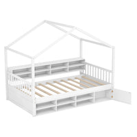 Hausbett Kinderbett 90x200cm Kinderzimmer Bett Doppelbett