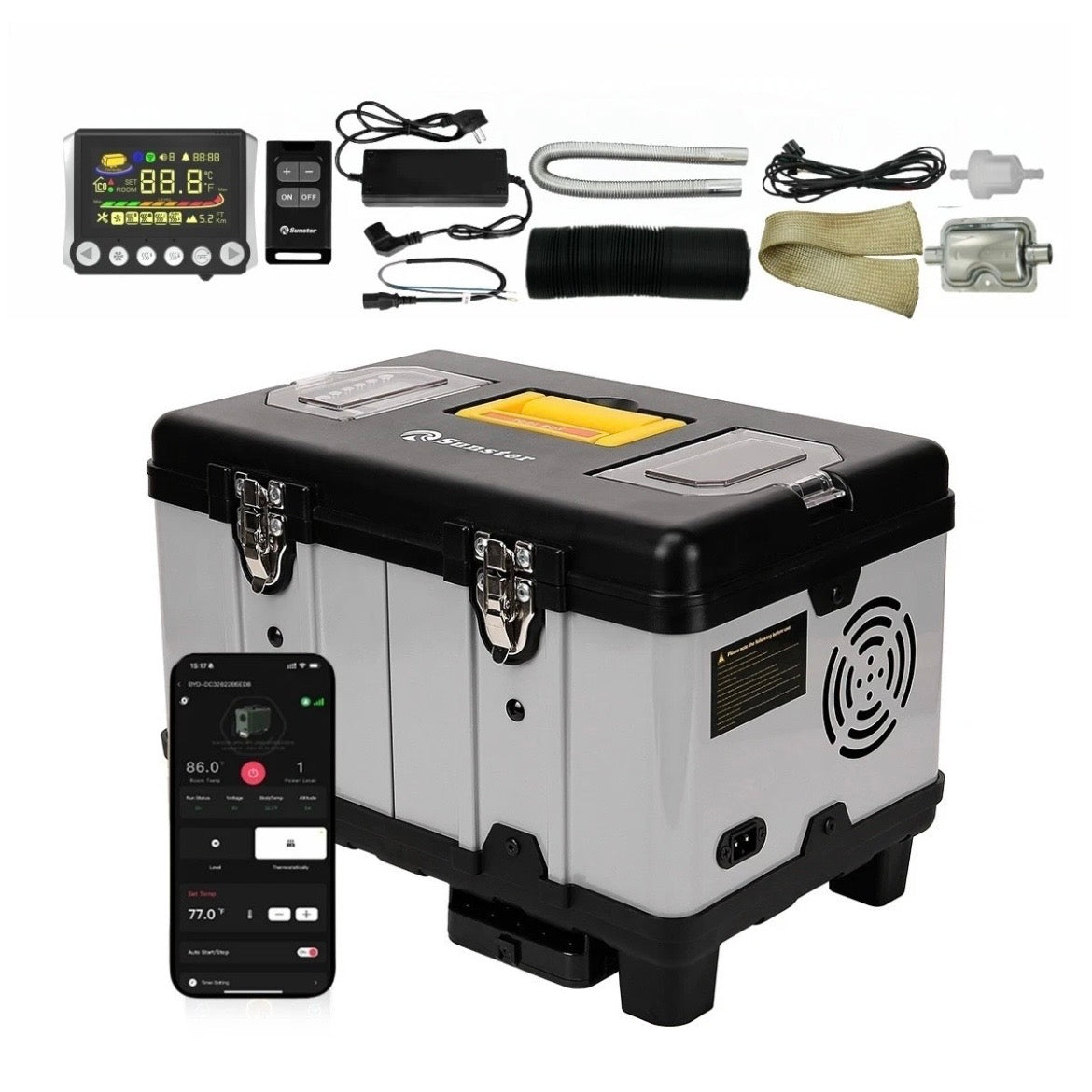 Diesel Heizung Standheizung Lufterhitzer LCD PKW 8KW 220V