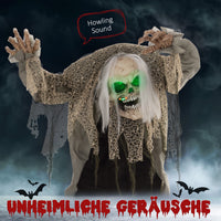 Halloween Animatronic Skelettgespenst 160cm Deko Skelett Geist
