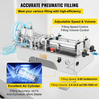 Füllmaschine 10W Flüssigkeitsabfüllmaschine 100-1000ML Doppelkopf Abfüller