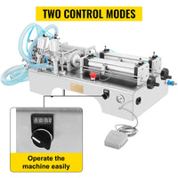 Füllmaschine 10W Flüssigkeitsabfüllmaschine 100-1000ML Doppelkopf Abfüller