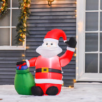 Aufblasbarer Weihnachtsmann 120cm Outdoor Weihnachtsdekoration Gebläse