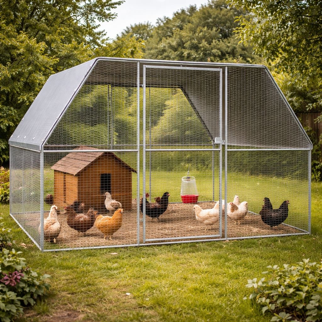 3x2x2m Hühnerstall Tierstall Stall Gehege Hühnerkäfig Voliere