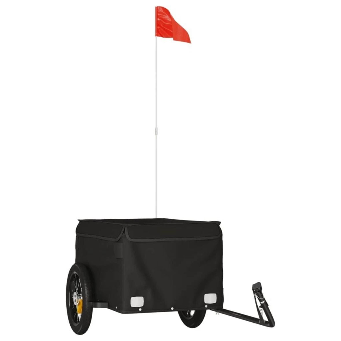 Fahrrad Transportanhänger Schwarz Anhänger Lastenanhänger Cargo Bike