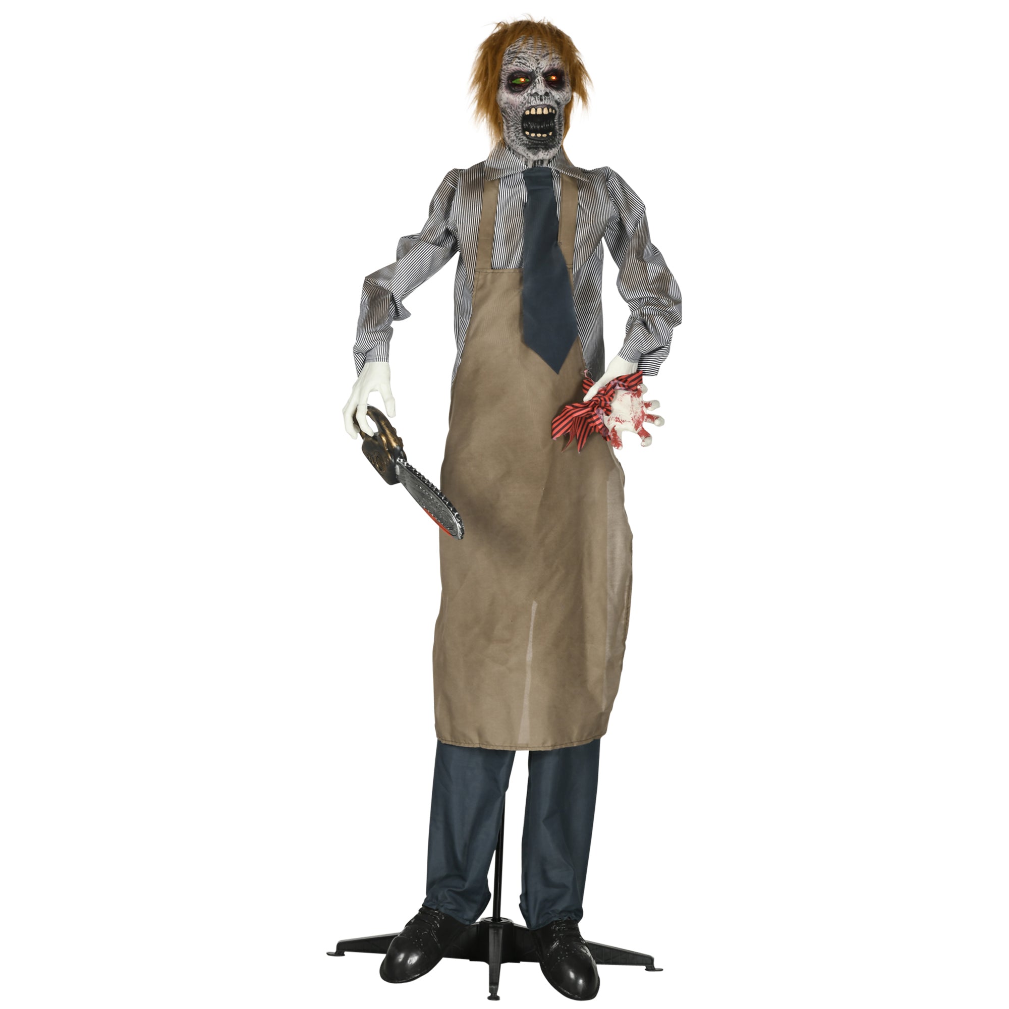 Hallowee Animatronic Kettensägenmörder Motorsägensound Schaltautomatik Deko