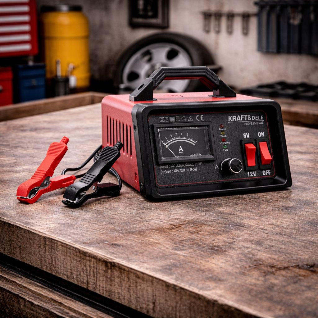 Batterieladegerät 6V 12V Ladegerät Batterie KFZ Werkstatt Autobatterie
